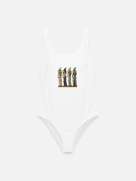 Pharaonisches Design 5 - Frauen Badeanzug - Weiß