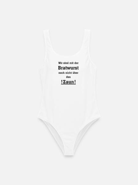 Spruch Bratwurst - Frauen Badeanzug - Weiß