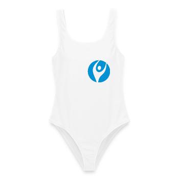 Physio 4 Logo - Frauen Badeanzug - Weiß - Vorne - AI Model Female 172 dark (172cm)