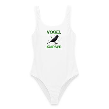 Vogelknipser Vogelfotograf Ornithologe - Frauen Badeanzug - Weiß - Vorne - AI Model Female 172 dark (172cm)