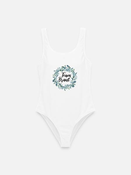 Team Braut - Junggesellinnenabschied - Frauen Badeanzug - Weiß
