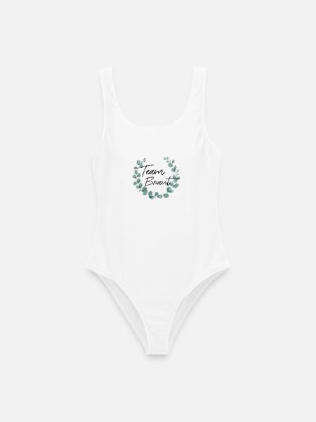 Team Braut - Junggesellinnenabschied - Frauen Badeanzug - Weiß