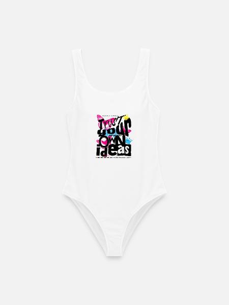 Trust Your Own Ideas Streetwear Design - Frauen Badeanzug - Weiß