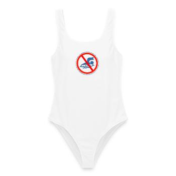schwimmingpool verbotsschild spanien  - Frauen Badeanzug - Weiß - Vorne - AI Model Female 172 dark (172cm)