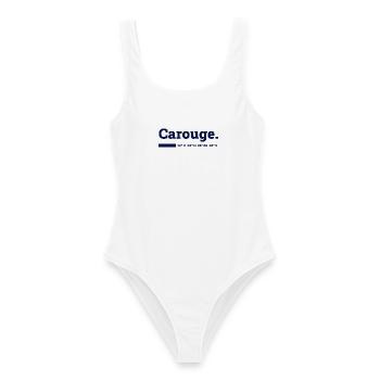 Carouge Genf Koordinaten - Frauen Badeanzug - Weiß - Vorne - AI Model Female 172 dark (172cm)