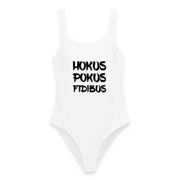 HOKUS POKUS FIDIBUS - Frauen Badeanzug - Weiß - Vorne - AI Model Female 172 dark (172cm)