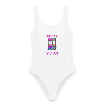Kirmes Automat Gehirn Greifer claw machine - Frauen Badeanzug - Weiß - Vorne - AI Model Female 172 dark (172cm)