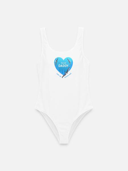 best daddy - Frauen Badeanzug - Weiß