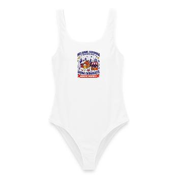 Helsinki Nordic Market Sauna Enthusiasts Oct - Frauen Badeanzug - Weiß - Vorne - AI Model Female 172 dark (172cm)
