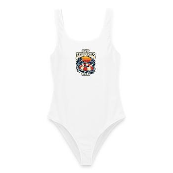 New Braunfels Fluss Sunset Lifebuoy - Frauen Badeanzug - Weiß - Vorne - AI Model Female 172 dark (172cm)
