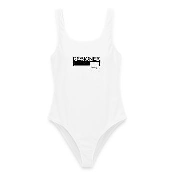 funny designer - Frauen Badeanzug - Weiß - Vorne - AI Model Female 172 dark (172cm)