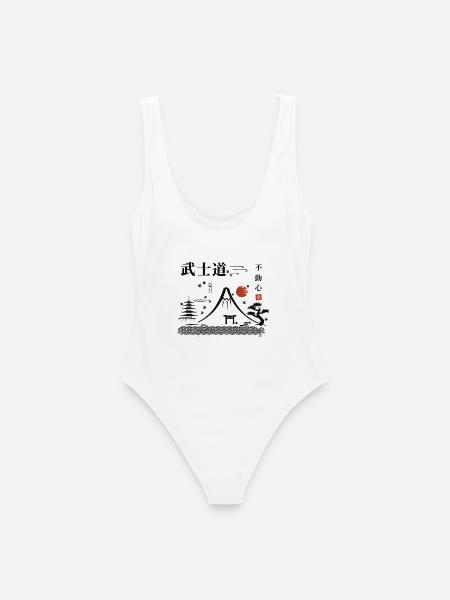 Berg Fuji - Frauen Badeanzug - Weiß