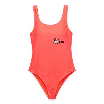 Cool Crab Coole Krabbe baby lustiges Bild funny - Frauen Badeanzug - Korallenrot - Vorne - AI Model Female 172 light (172cm)