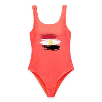 Egypt flag used - Women's Swimsuit - coral - Front - AI Model Female 172 light (172cm)