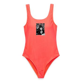 Trouble Looks Good Noir Punk - Frauen Badeanzug - Korallenrot - Vorne - AI Model Female 172 light (172cm)