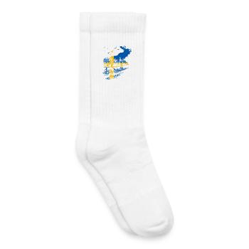SWEDEN MOOSE - Kids Tennis Socks - white - Right