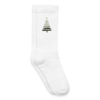 Christmas Tree - Kids Tennis Socks - white - Right