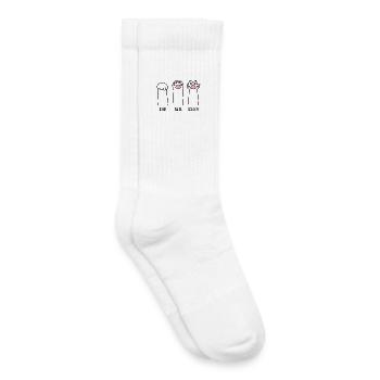 Rock Paper Scissors - Kids Tennis Socks - white - Right