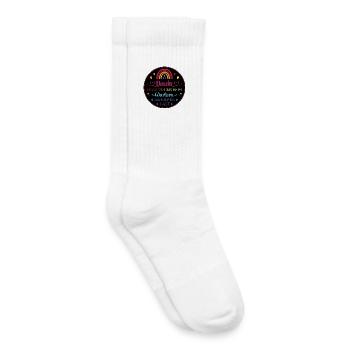 Danke dass Du uns beim Wachsen geholfen hast - Kinder Tennissocken - Weiß - Rechts