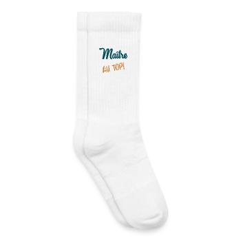MASTER - Kids Tennis Socks - white - Right