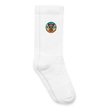 Irish Terrier Hunderasse Cartoon Sonnenbrille Strand - Kinder Tennissocken - Weiß - Rechts
