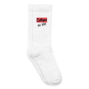 KOLLEGE. ANFANGEN. RUHESTAND - Kinder Tennissocken - Weiß - Rechts