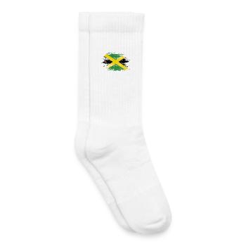 Jamaica flag used - Kids Tennis Socks - white - Right