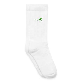 Vegan - Chaussettes de tennis bio enfant - blanc - Droite