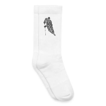 Hockey Player Word Art - Kids Tennis Socks - white - Right