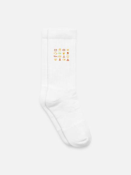 Auto-Kontrollleuchten - Kinder Tennissocken - Weiß