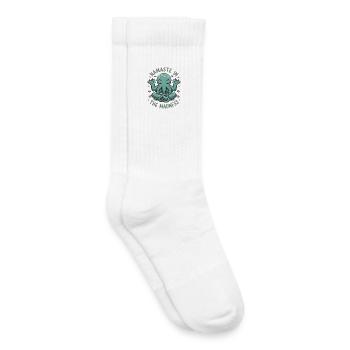 Namaste In The Madness - Kids Tennis Socks - white - Right