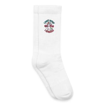 I Don't Sweat I Sparkle - Kids Tennis Socks - white - Right