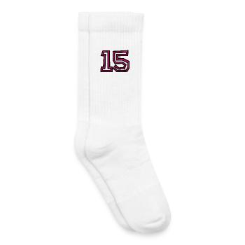 15 - Kids Tennis Socks - white - Right