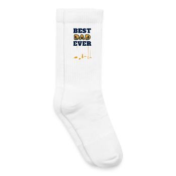 best dad ever - Kids Tennis Socks - white - Right