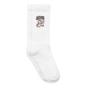 Let's Get Crafty! - Kids Tennis Socks - white - Right