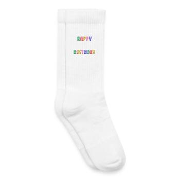 ALLES GUTE ZUM GEBURTSTAG. JAHRESTAG. - Kinder Tennissocken - Weiß - Rechts