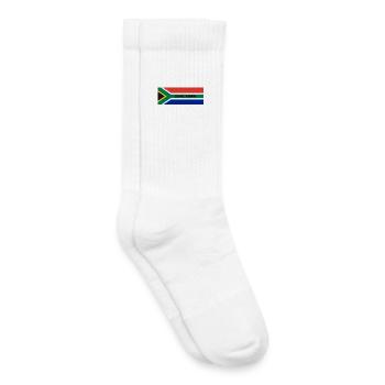 Le Cap dans le drapeau sud-africain - Chaussettes de tennis bio enfant - blanc - Droite
