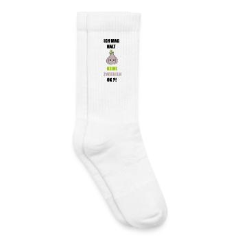Ich mag keine Zwiebeln - Kinder Tennissocken - Weiß - Rechts