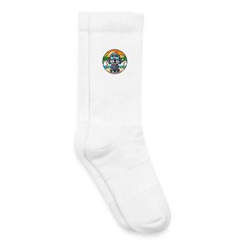 Portugiesische Wasserhundrasse Cartoon Sonnenbrille Strand - Kinder Tennissocken - Weiß - Rechts