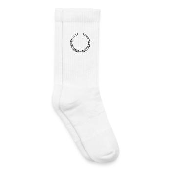 Laurel Wreath Vintage Award Badge Frame Vector - Kinder Tennissocken - Weiß - Rechts