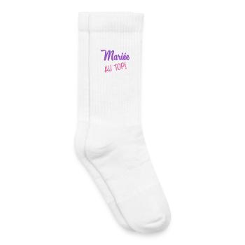 BRIDE-TO-BE. Bachelorette party - Kids Tennis Socks - white - Right