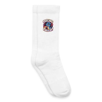 Feeling Fired Up - Kids Tennis Socks - white - Right