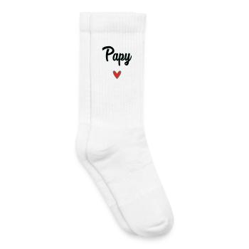 GRANDPA. DAD. FATHER'S DAY. HAPPY FATHER'S DAY. GOOD - Kids Tennis Socks - white - Right