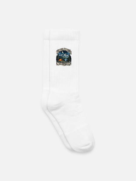 Weniger Scrollen Mehr Sterne - Kinder Tennissocken - Weiß