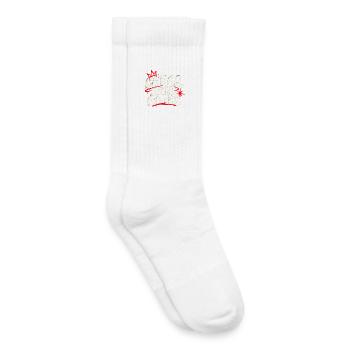 Chaos Aber Chic Graffiti-Statement - Kinder Tennissocken - Weiß - Rechts