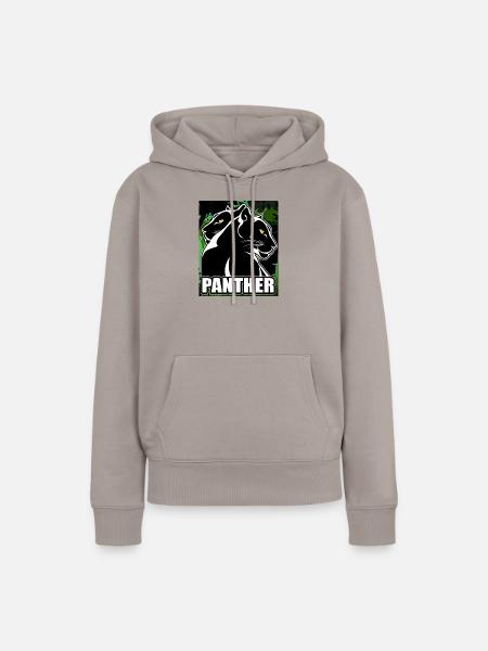Panther - Frauen Premium Bio Hoodie - Taupe