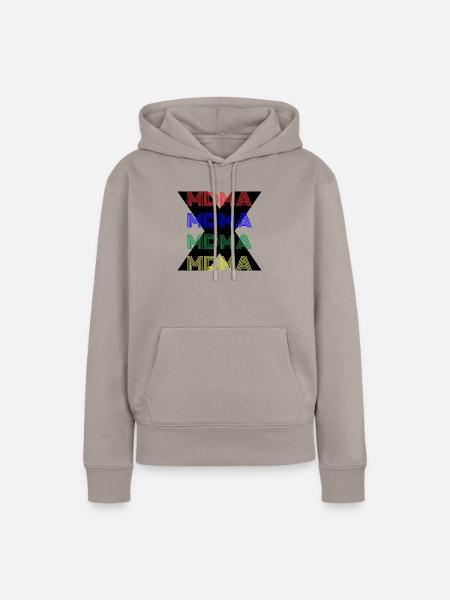 MDMA XTC Extasy - Frauen Premium Bio Hoodie - Taupe