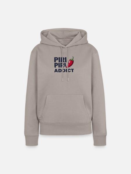 Piri Piri Addict - Frauen Premium Bio Hoodie - Taupe