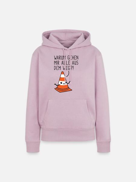 Einsame Pylone - Frauen Premium Bio Hoodie - Altrosa