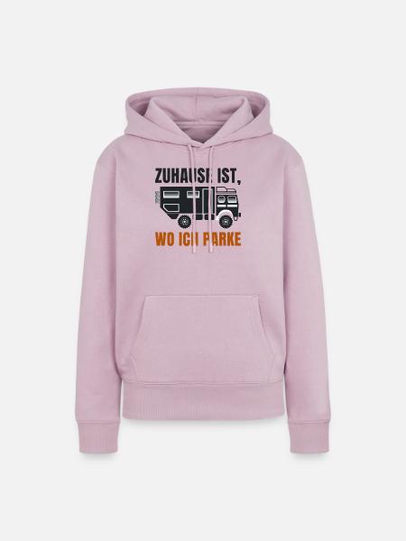 Zuhause ist, wo ich parke – Offroad Spruch - Frauen Premium Bio Hoodie - Altrosa